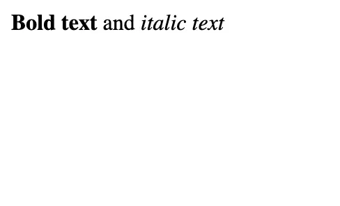 html text format