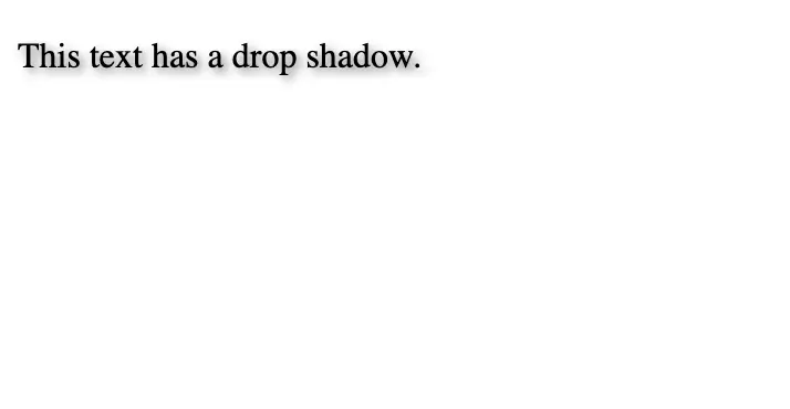 html text shadow